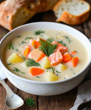 Salmon soup