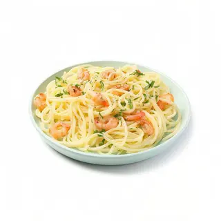 Spaghetti al aglio e olio amb gambes