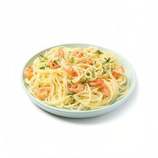 Spaghetti al aglio e olio amb gambes