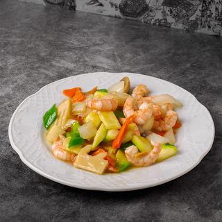 Verduras Con Gambas