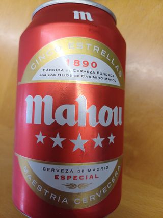 Cerveza mahou 5 estrellas