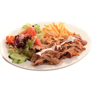 Menú tabak ( plato kebab )