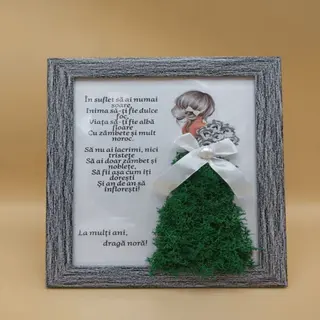 Tablou cu licheni pentru Nora - 15x20