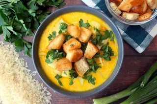 Сырный суп-лапша с куриной грудкой