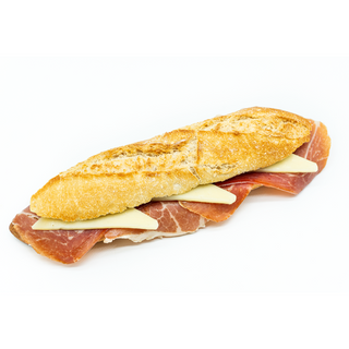 Payes de jamón y queso curado