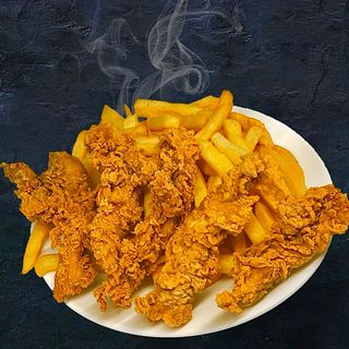 Crispy de pui cu garnitura