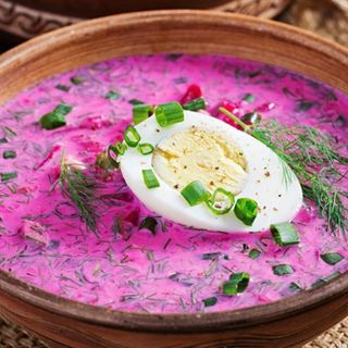 Cool beetroot with chicken 