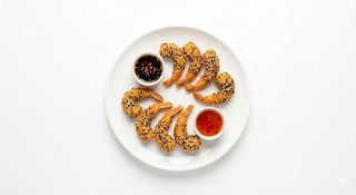 Langostinos Fritos Con Sésamo