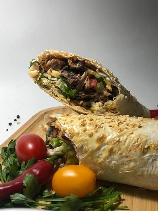 Запеченный донер с говядиной