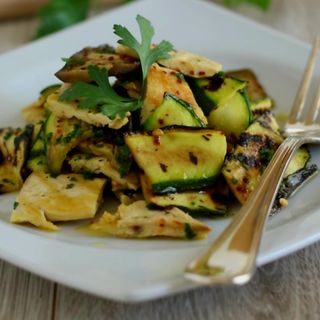 Petto di pollo con verdure grigliate 