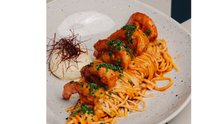 Tagliolini z krewetkami