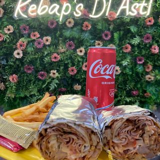 Menu piadina kebap's con lattina e patatine 