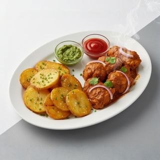 Bhajia & Chicken Curry