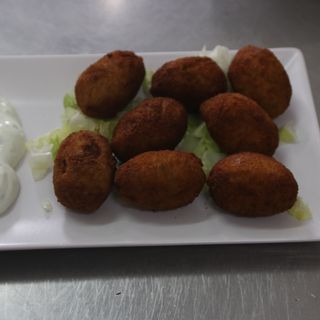 CROQUETAS DE BOGAVANTE CON GAMBA