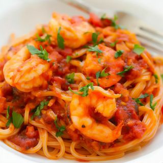 Spaghetti gambas