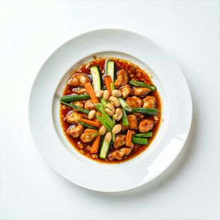 64. Pollo in salsa saté