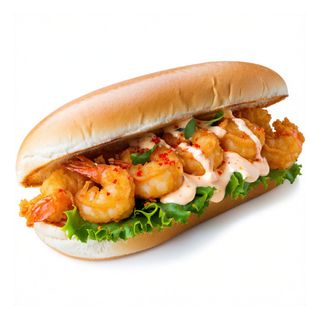 Bocadillo de gambas