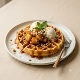 Gaufre Ananas Caramel