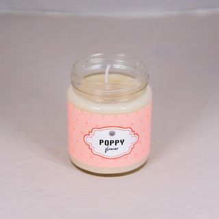 Poppy Flower Candle