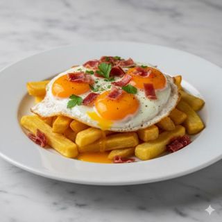 Tapa De Huevos Roto Estrellados