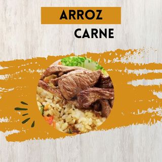 Ración De Arroz Con Carne Mixto