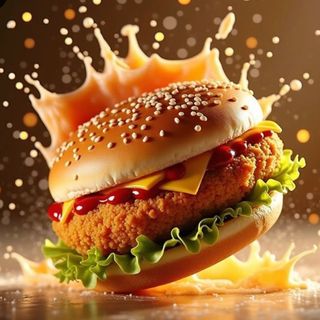 HAMBURGUESA DE POLLO (menu)