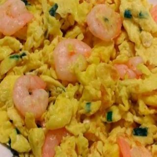 Huevos Revueltos Con Gambas