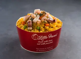 Com Rang Hai San - Orez prăjit cu fructe de mare