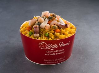 Com Rang Hai San - Orez prăjit cu fructe de mare