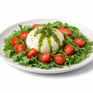 Insalata Burrata al pesto