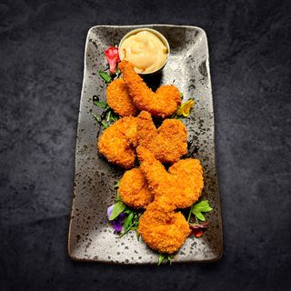 Creveți in Panko cu sos aioli