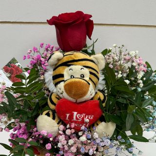 03-AMOR Y PELUCHE1ROSA ROJA Y TEGRE