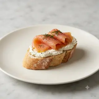 Montadito De Salmón Con Philadelphia