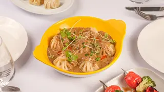 Khinkluka With Pepper Sauce