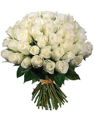 mazzo di 101 rose bianchi