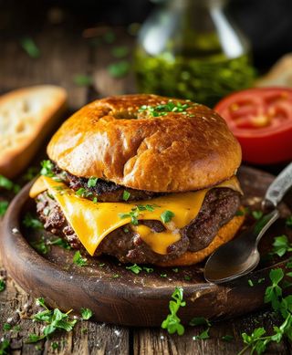 Cheeseburger wołowy 200 gr