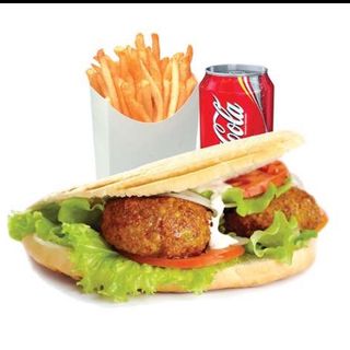 MENÚ Pan Falafel (4 Uds.)