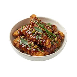 SweetChili chicken fingers con BBQ