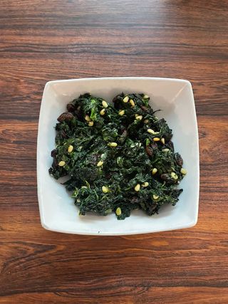 Espinacas a la catalana