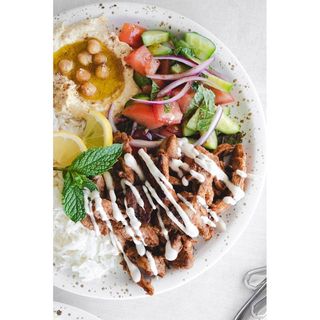Chicken shawarma plate