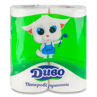 Рушники целюлозні «Диво» New (2шт/уп)