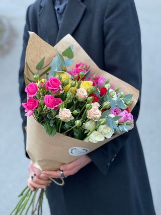 ჯუჯა ვარდების თაიგული (10 ტოტი)