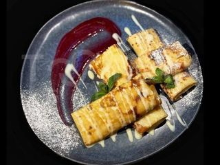 Млинці з бананом і згущеним молоком (350g)