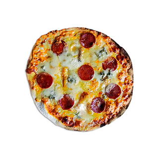 Pizza Pepperoni e Gorgonzola D.O.