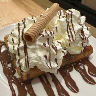 Gofre De Nocilla Y Nata