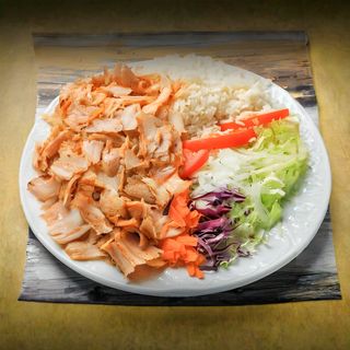 Plato Kebab Con Arroz