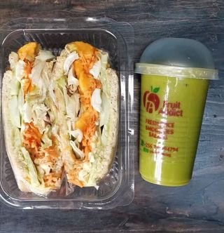 Veggie sandwich + juice 500ml