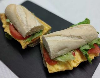 Sandes Baguette de Ovo Mexido 