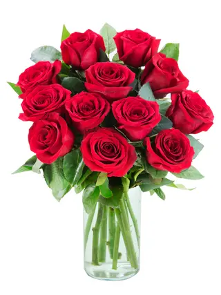 Ramo 12 Rosas Rojas (70 cm.)