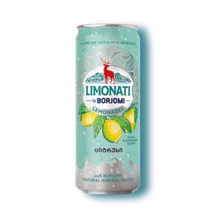 Грузинский Лимонад Limonati by Borjomi Цитрус, 0,33л ж/б
